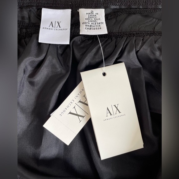 VINTAGE ARMANI EXCHANGE SKIRT. BLACK. SIZE 2 - Picture 5 of 10